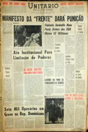 Página do jornal Unitário de outubro de 1966