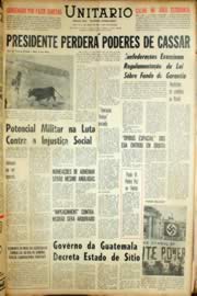 Página do jornal Unitário de novembro de 1966