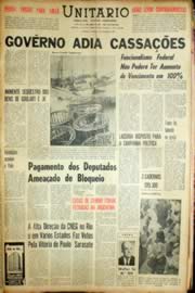 Página do jornal Unitário de novembro de 1966