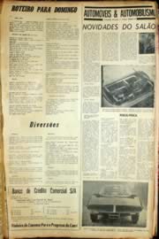 Página do jornal Unitário de novembro de 1966