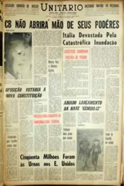 Página do jornal Unitário de novembro de 1966