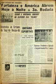Página do jornal Unitário de novembro de 1966