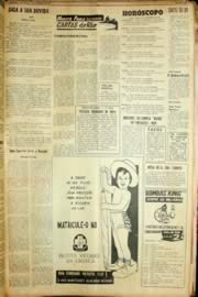 Página do jornal Unitário de novembro de 1966