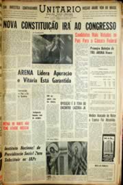 Página do jornal Unitário de novembro de 1966