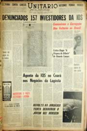 Página do jornal Unitário de novembro de 1966