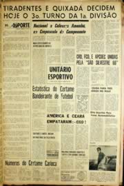 Página do jornal Unitário de novembro de 1966