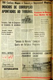 Página do jornal Unitário de dezembro de 1966