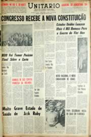 Página do jornal Unitário de dezembro de 1966