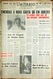 Página do jornal Unitário de dezembro de 1966