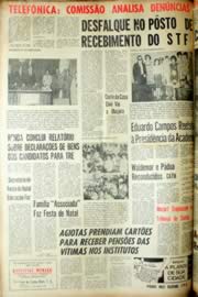 Página do jornal Unitário de dezembro de 1966