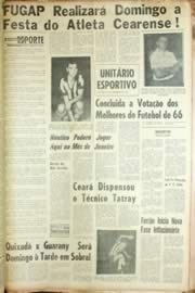 Página do jornal Unitário de dezembro de 1966