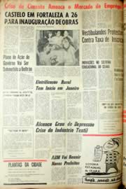 Página do jornal Unitário de dezembro de 1966