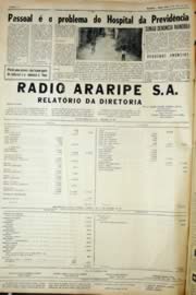 Página do jornal Unitário de abril de 1968