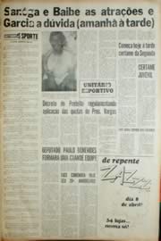 Página do jornal Unitário de abril de 1968