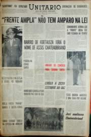 Página do jornal Unitário de abril de 1968