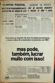 Página do jornal Unitário de abril de 1968