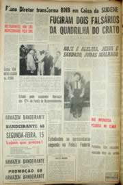Página do jornal Unitário de abril de 1968
