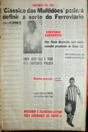 Página do jornal Unitário de abril de 1968