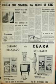 Página do jornal Unitário de abril de 1968