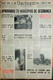 Página do jornal Unitário de abril de 1968