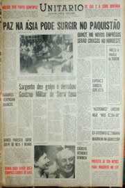 Página do jornal Unitário de abril de 1968