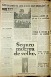 Página do jornal Unitário de abril de 1968