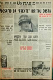 Página do jornal Unitário de abril de 1968