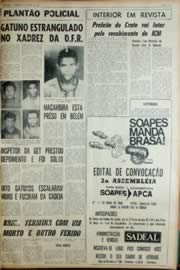 Página do jornal Unitário de abril de 1968