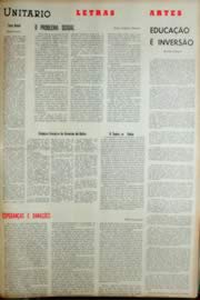 Página do jornal Unitário de maio de 1968