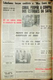 Página do jornal Unitário de maio de 1968