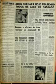 Página do jornal Unitário de maio de 1968