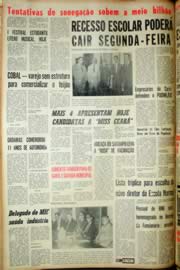 Página do jornal Unitário de maio de 1968