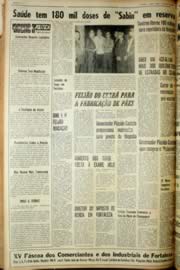 Página do jornal Unitário de maio de 1968