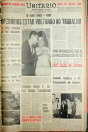 Página do jornal Unitário de junho de 1968