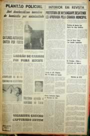 Página do jornal Unitário de junho de 1968