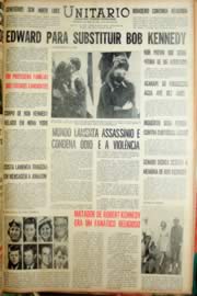 Página do jornal Unitário de junho de 1968