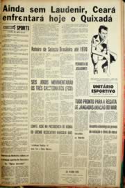 Página do jornal Unitário de junho de 1968