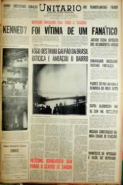 Página do jornal Unitário de junho de 1968