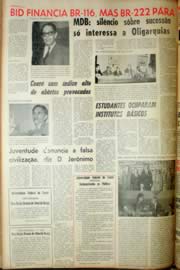 Página do jornal Unitário de junho de 1968
