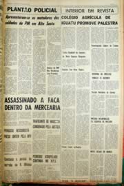 Página do jornal Unitário de junho de 1968