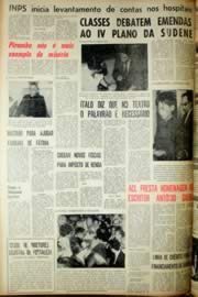 Página do jornal Unitário de junho de 1968