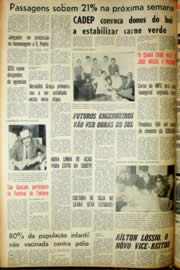 Página do jornal Unitário de junho de 1968