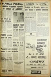 Página do jornal Unitário de junho de 1968