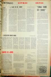 Página do jornal Unitário de junho de 1968