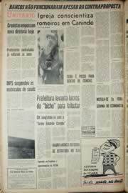 Página do jornal Unitário de outubro de 1968