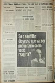 Página do jornal Unitário de outubro de 1968
