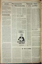 Página do jornal Unitário de outubro de 1968