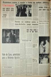 Página do jornal Unitário de outubro de 1968