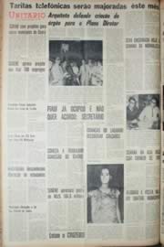 Página do jornal Unitário de outubro de 1968
