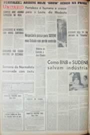 Página do jornal Unitário de outubro de 1968